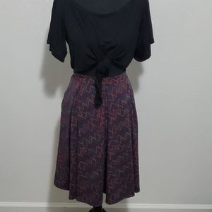 Lula Roe abstract skirt with pockets